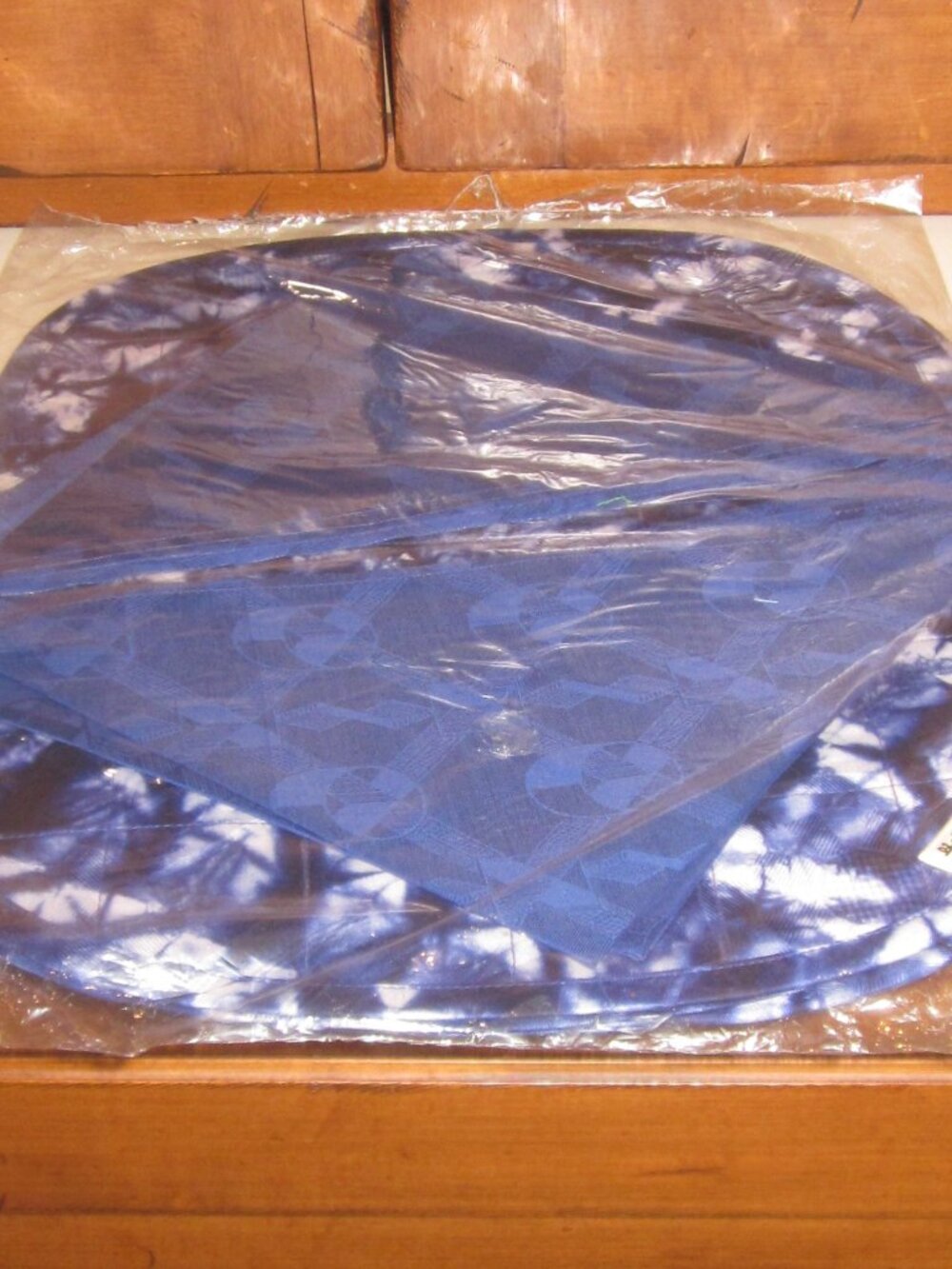 Nigerian Placemats & Napkins Deep Blue